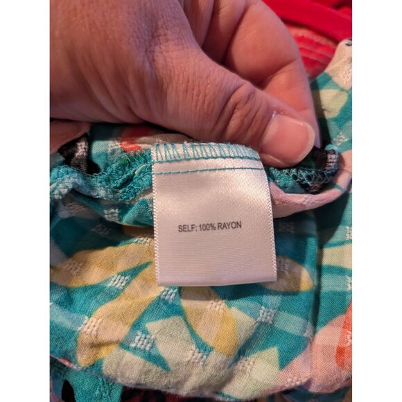 Jane & Delancey Tropical Women Large Button Up Vacation Shirt - Picture 3 of 4